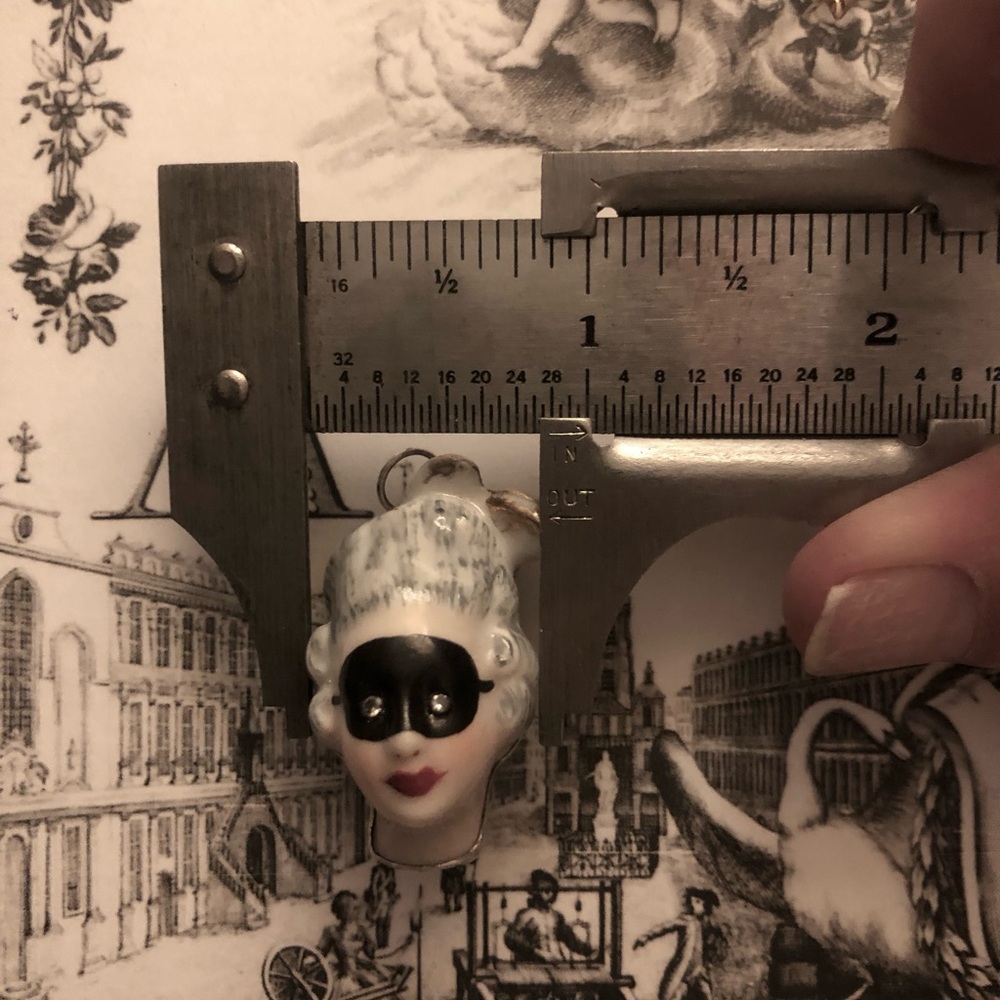 Georgian masked patch box charm - Picture 6 of 16